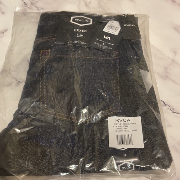 🔥RVCA HEXED SLIM FIT JEANS NWT - Picture 4 of 4